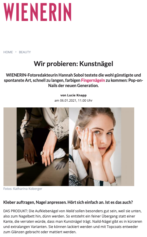 WIENERIN: Wir probieren: Kunstnägel