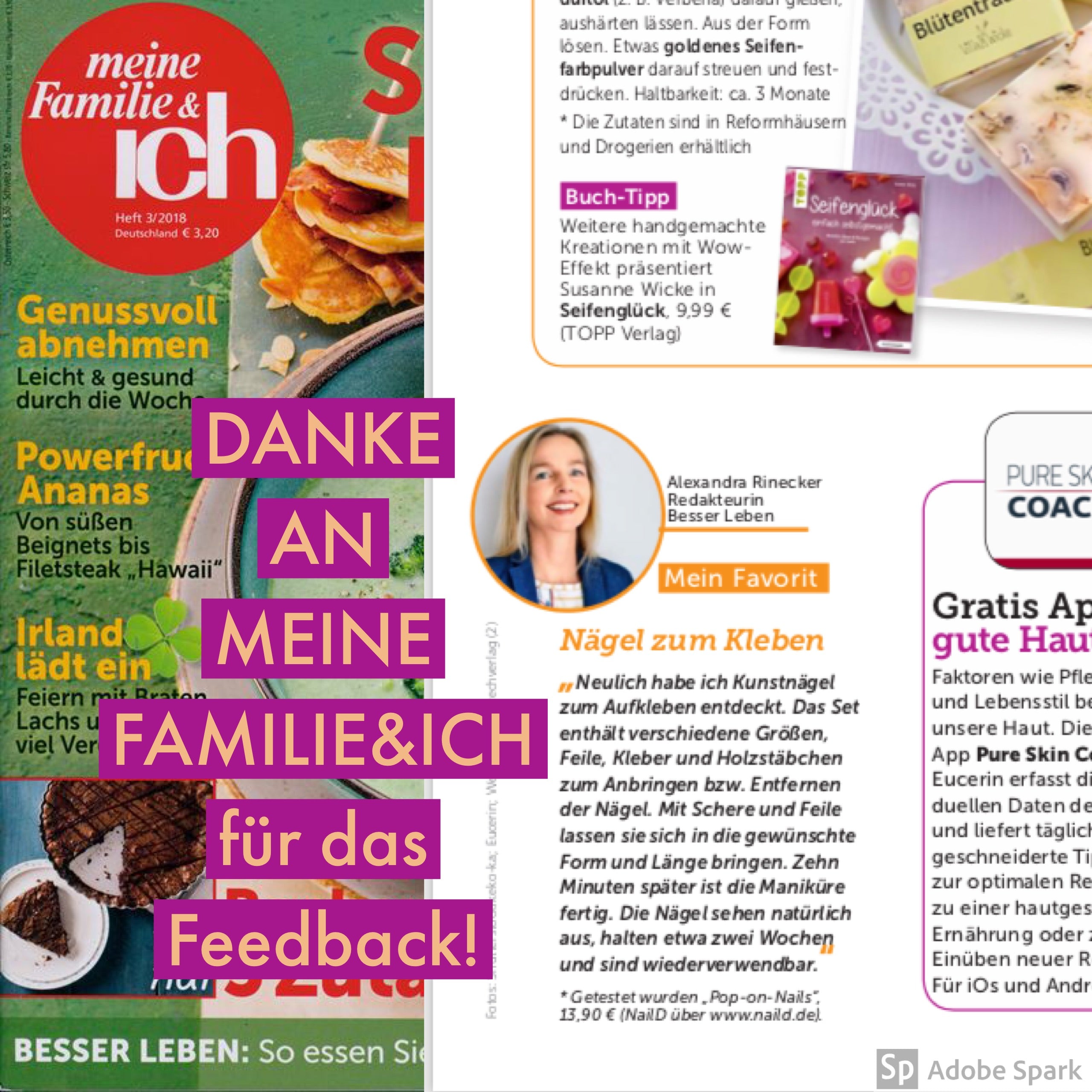 MEINE FAMILIE & ICH: Die NAILD Nägel sehen natürlich aus, halten etwa zwei Wochen und sind wiederverwendbar!