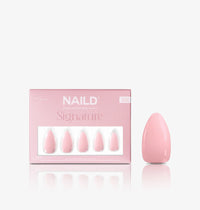 Pink whisper almond Softgel Press On Nails (inkl. Klebesticker & Nagelkleber)
