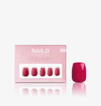 Ruby short s square Softgel Press On Nails (inkl. Klebesticker & Nagelkleber)
