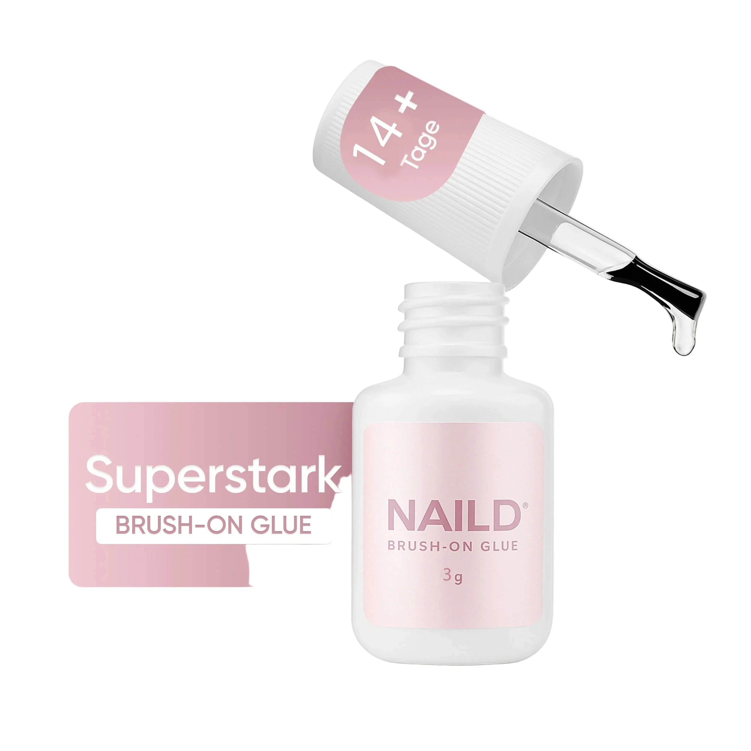 Extra starker halt 3g Nagelkleber für Kunstnägel mit Pinselapplikator