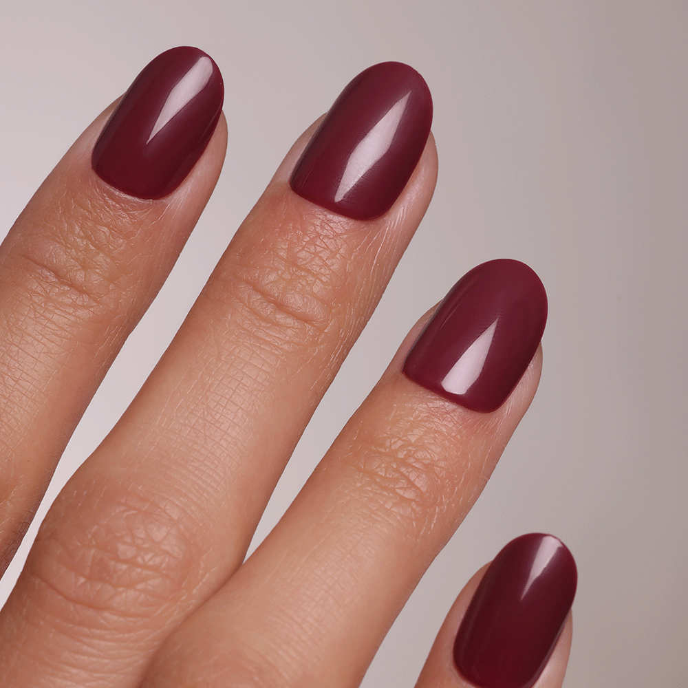 Cherry round  Softgel Press on Nails (inkl. Klebesticker & Nagelkleber)