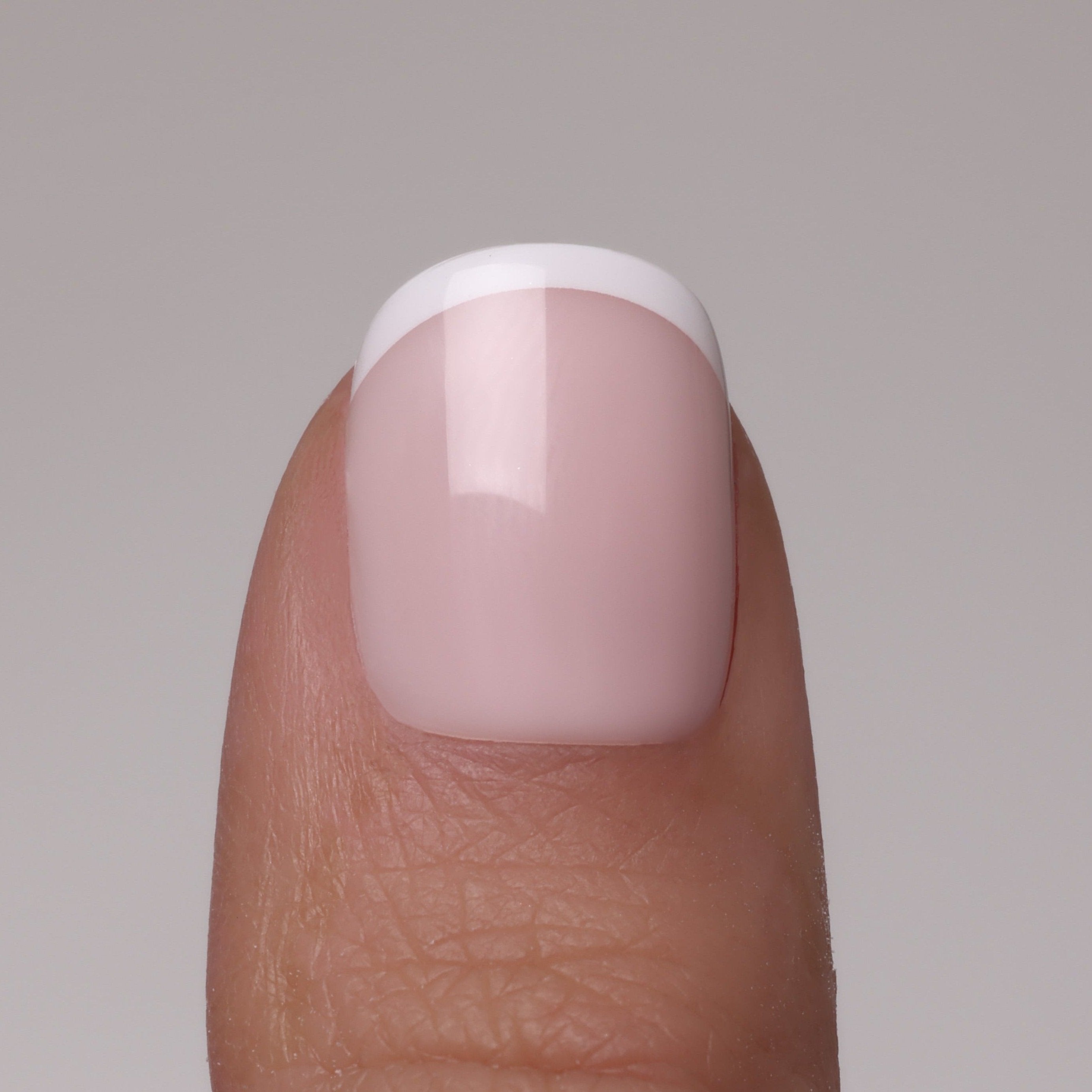 French white short xs Softgel Press On Nails (inkl. Klebesticker & Nagelkleber)