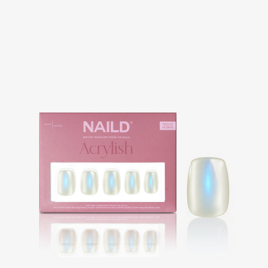 Coal Short Square Softgel Press On Nails (inkl. Klebesticker & Nagelkleber)