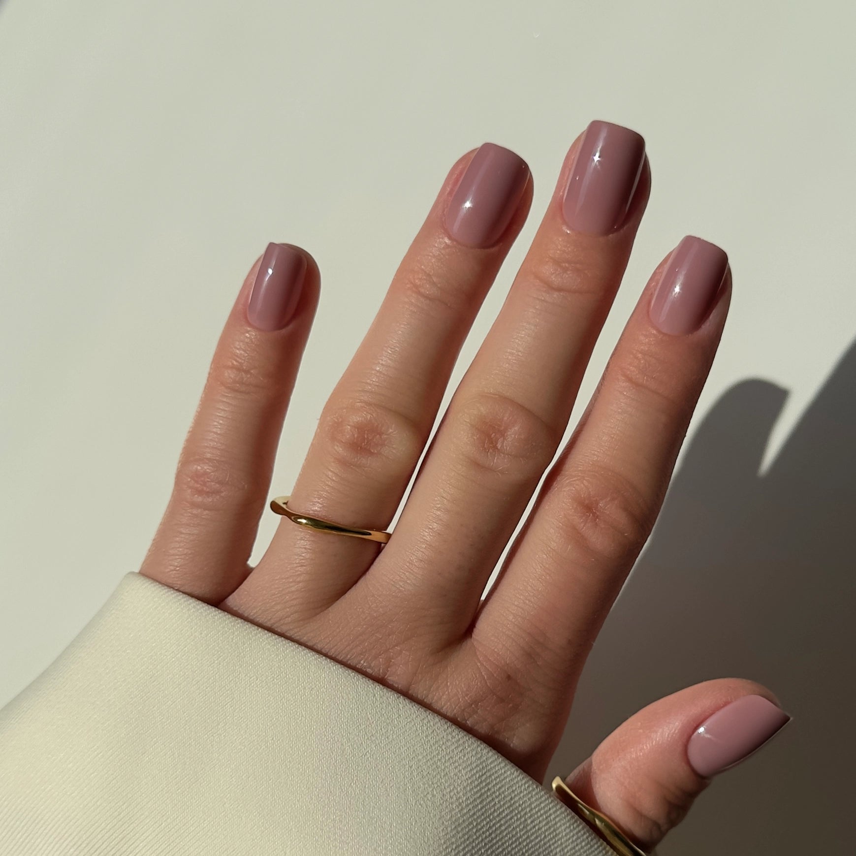 Vintage short s square Softgel Press On Nails (inkl. Klebesticker & Nagelkleber)