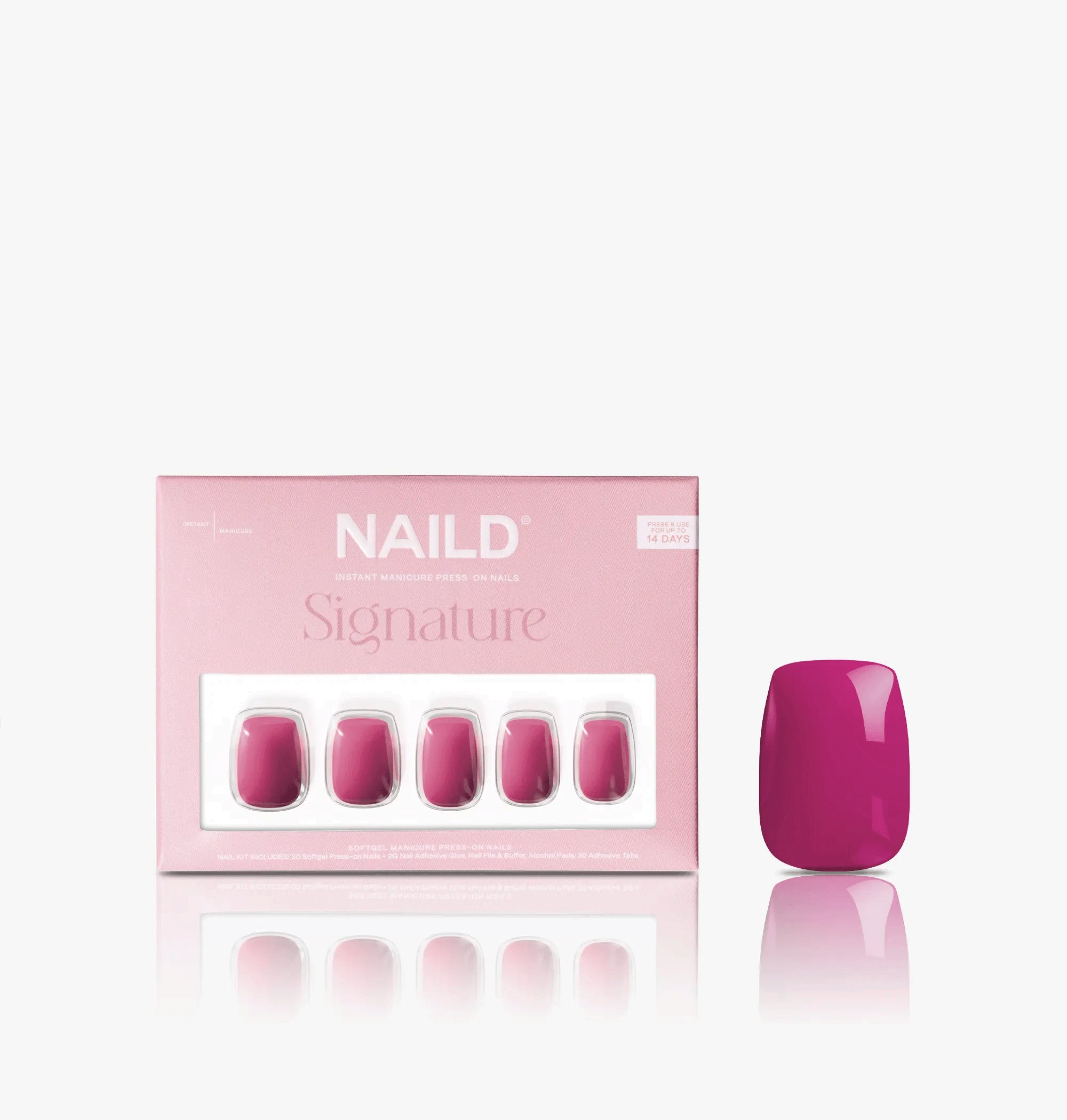 Berry crush short s square Softgel Press On Nails (inkl. Klebesticker & Nagelkleber)
