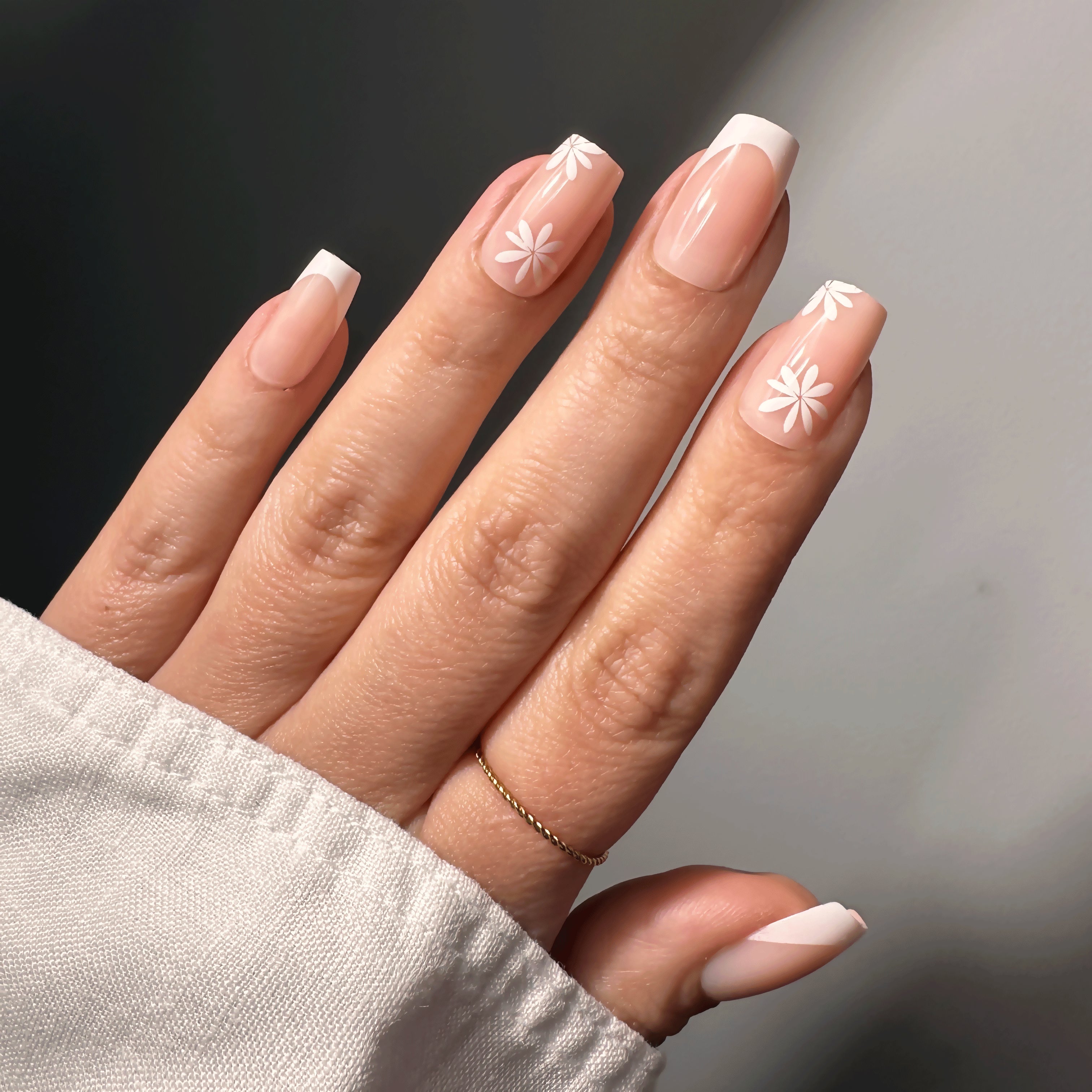 French bloomy coffin Softgel Press on Nails (inkl. Nagelkleber) Limited Edition