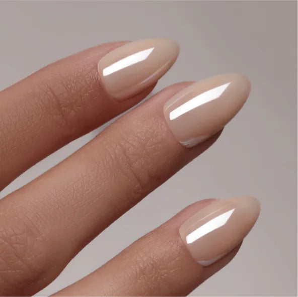 Glazed pearl almond Softgel Press On Nails – Galerie