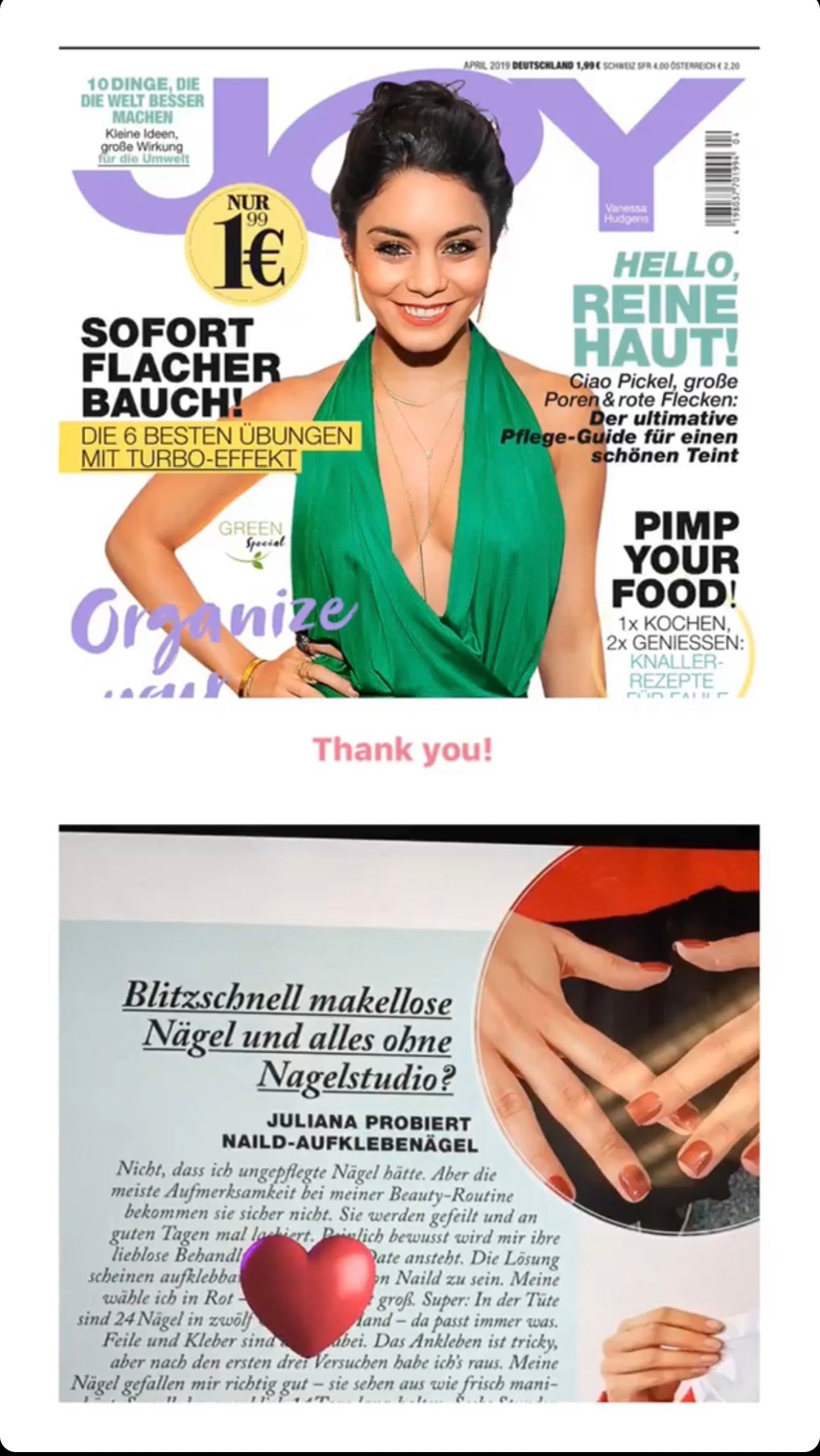 JOY MAGAZIN: NAILD "Blitzschnell makellose Nägel ohne Nagelstudio?"