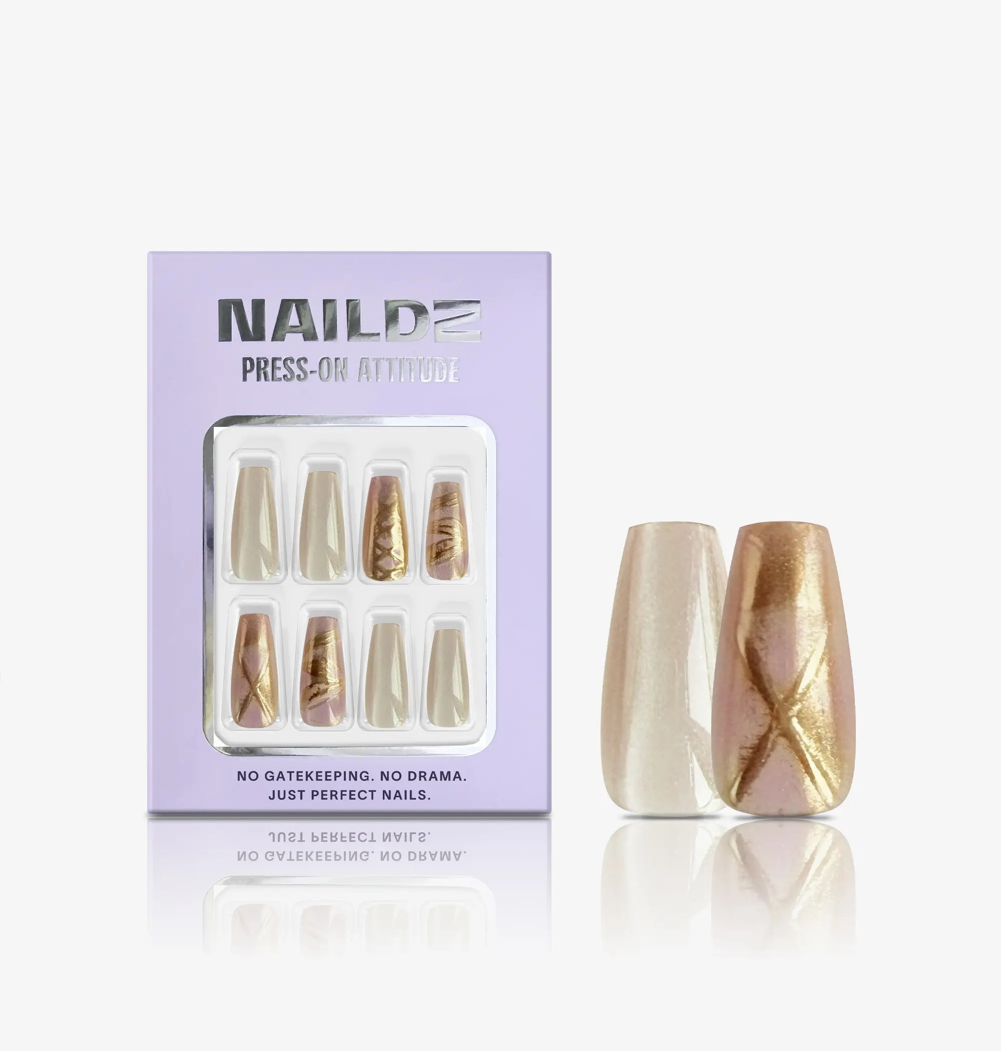 Pulse 3D NAILDZ Softgel Press On Nails (inkl. Klebesticker & Nagelkleber)