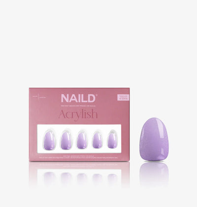 Lilac cateye xs rounded Softgel Press on Nails (inkl. Klebesticker & Nagelkleber)