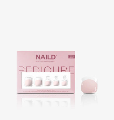 French Toe Softgel Press on Nails (32 Nägel inkl. Klebesticker & Nagelkleber)