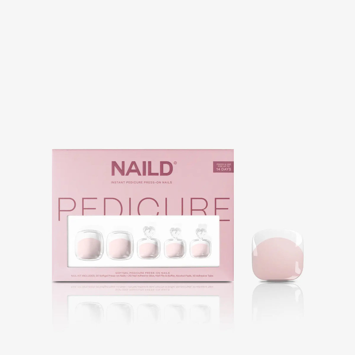 French Nails Fußnägel ❤️ French Toe Press on Nails