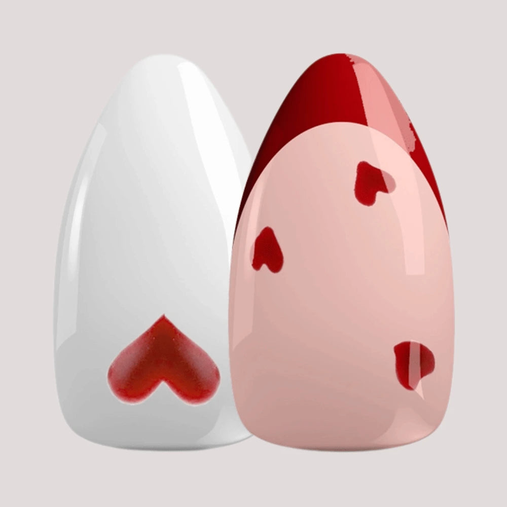 Love letter I Handmade Softgel Press on Nails I Almond L