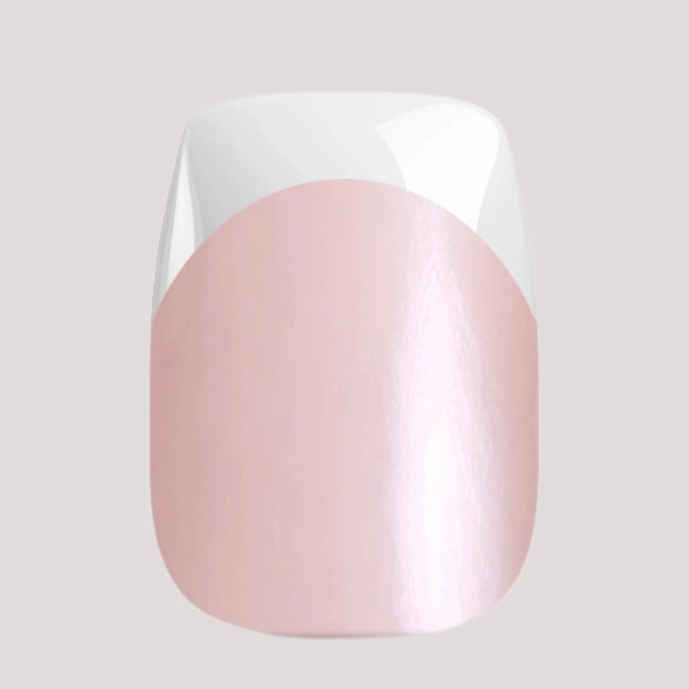 French promise I Handmade Softgel Press on Nails I Square M