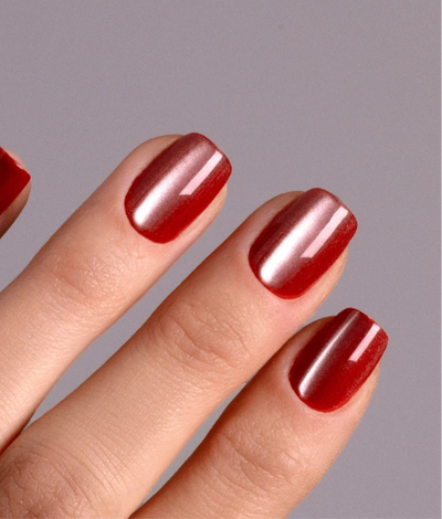 Scarlet Cateye Short XXS Square Softgel Press on Nails (inkl. Klebesticker & Nagelkleber)