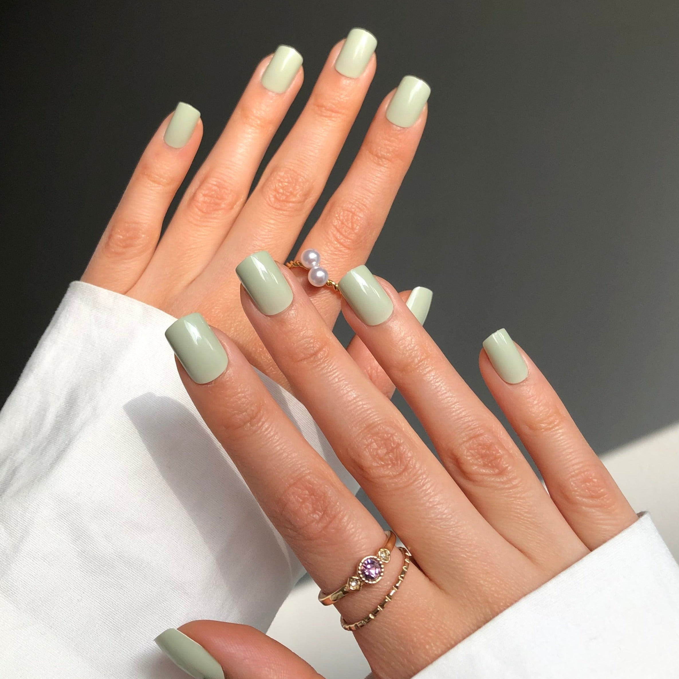 San remo pistacchio short s Press on Nails (inkl. Nagelkleber)