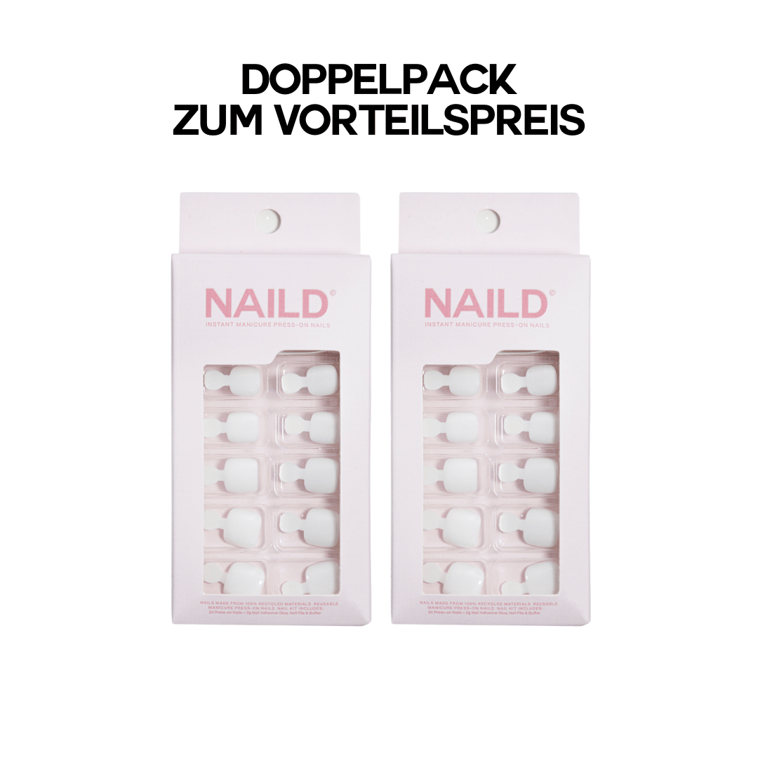 Vanilla Toe Press-On Nails Kunstnägel (Doppelpack)