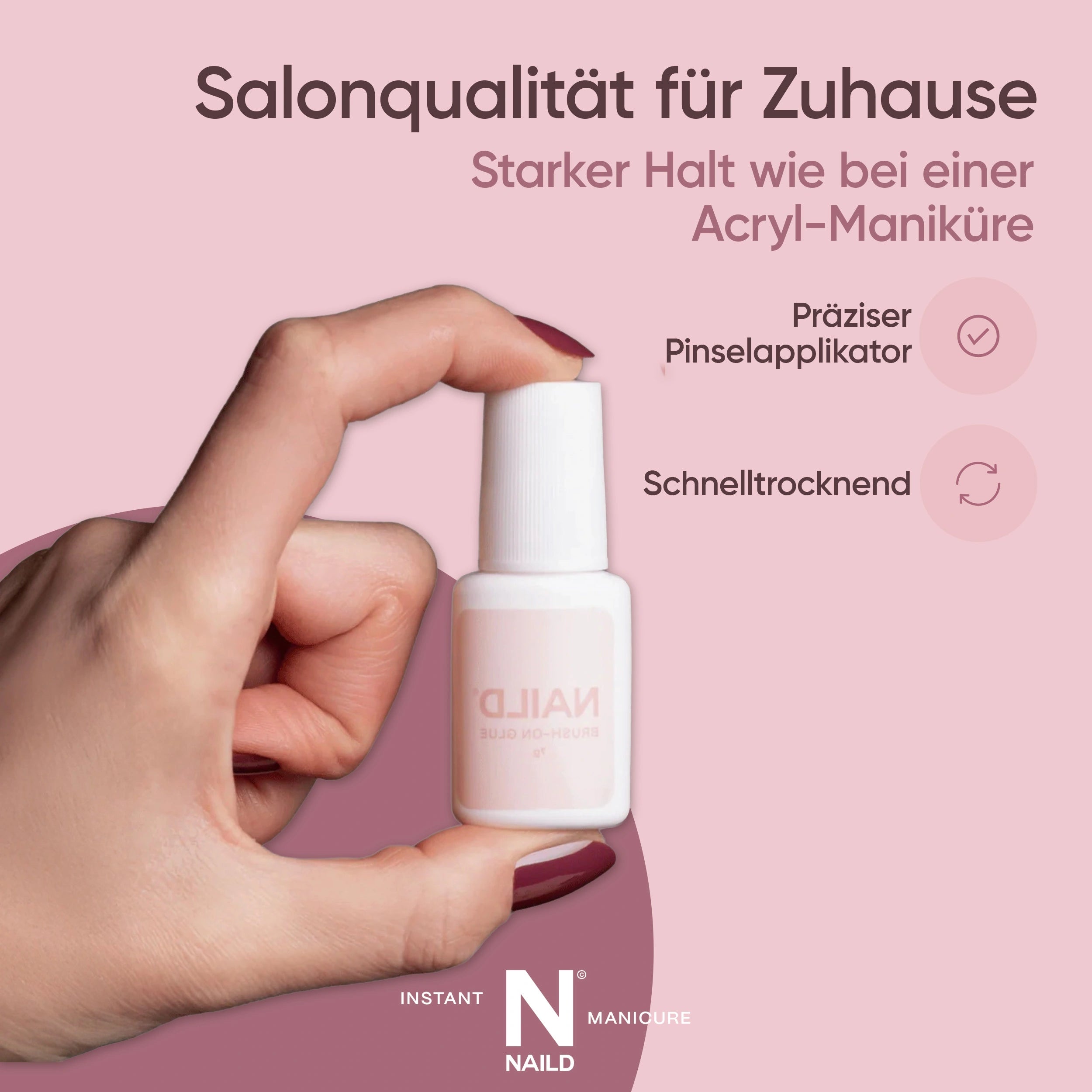 Extra starker halt 3g Nagelkleber für Kunstnägel mit Pinselapplikator