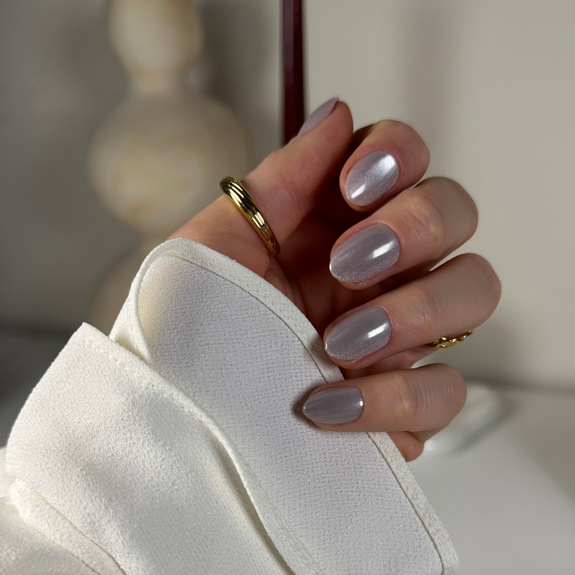 Pillow cateye xs rounded Softgel Press on Nails (inkl. Klebesticker & Nagelkleber)