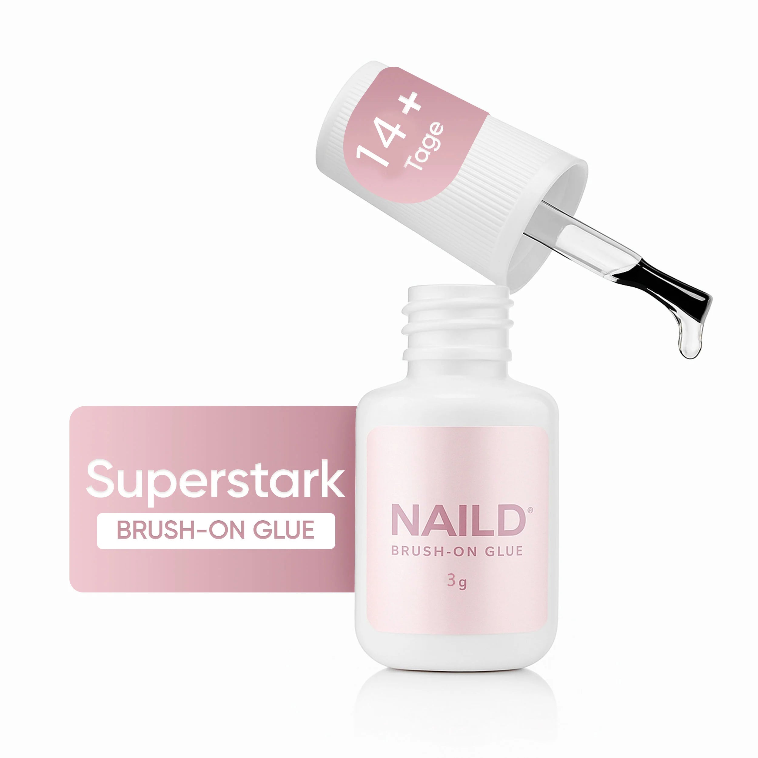 Extra starker halt 3g Nagelkleber für Kunstnägel mit Pinselapplikator