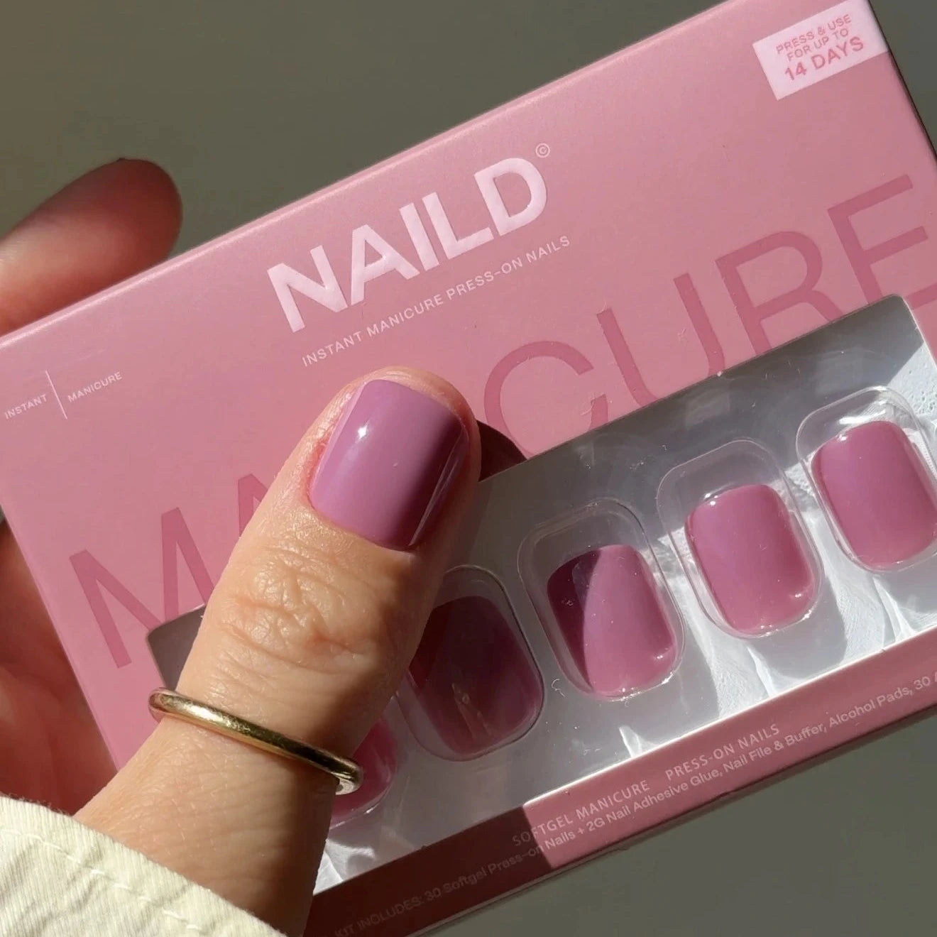 Crush Short XXS Square Softgel Press on Nails (30 Nägel inkl. Klebesticker & Nagelkleber)