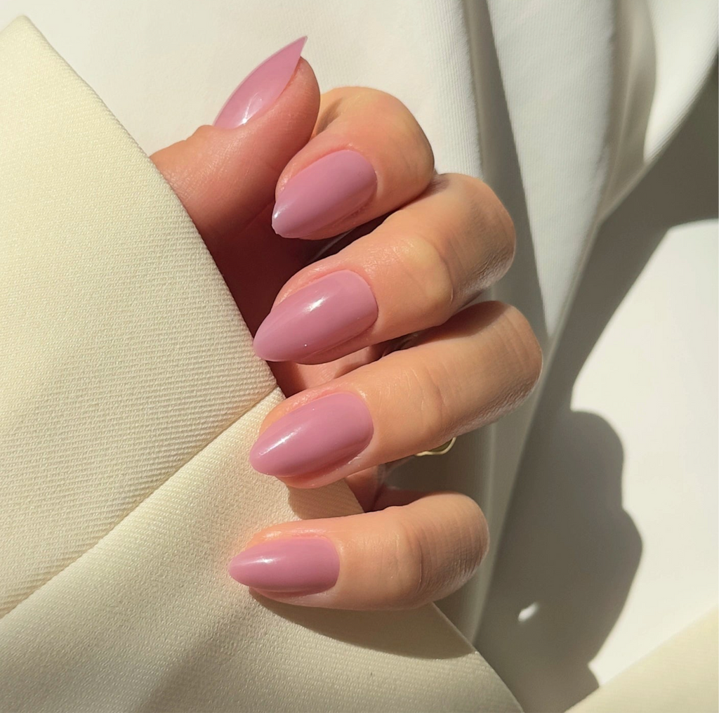 nägel künstlich verlängern Rosewood almond Softgel Press On Nails (inkl. Klebesticker & Nagelkleber)
