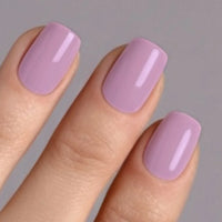 Rosewood short s square Softgel Press On Nails (inkl. Klebesticker & Nagelkleber)