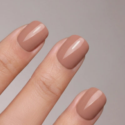 Toffee Nude XS Square Softgel Press on Nails (inkl. Klebesticker & Nagelkleber)