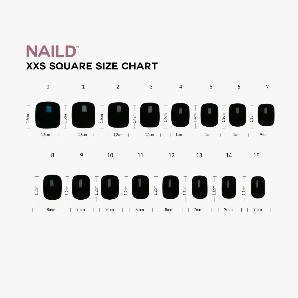 Mocha Nude Short XXS Square Softgel Press On Nails (inkl. Klebesticker & Nagelkleber)