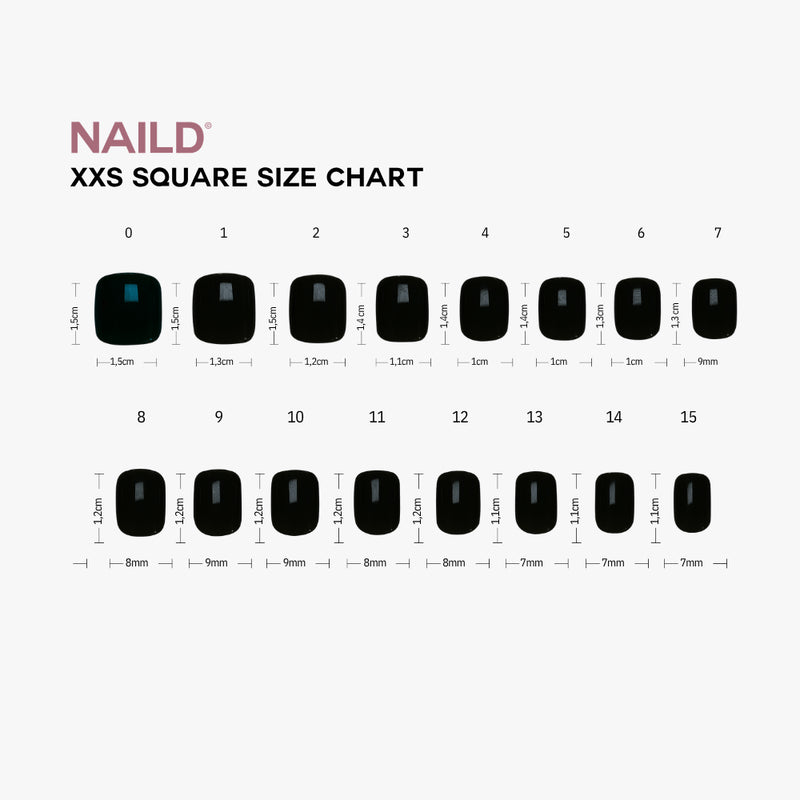 Rose Glow Short XXS Square  Softgel Press on Nails (inkl. Klebesticker & Nagelkleber)