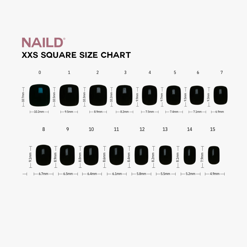 Unghie Press-On Softgel Quadrate Corte Vino (incl. adesivi e colla per unghie)