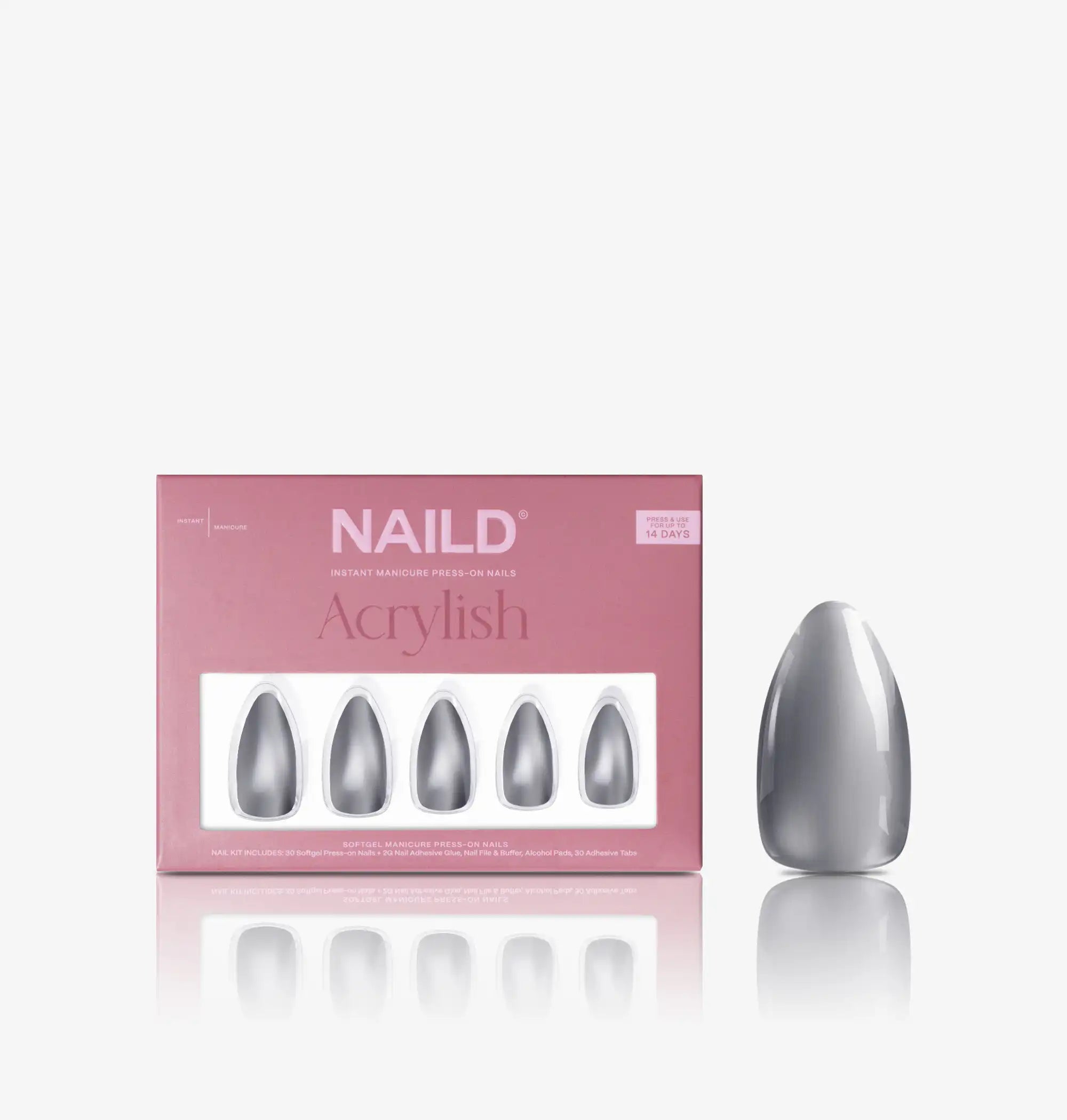 Aura Almond Softgel Press On Nails (inkl. Klebesticker & Nagelkleber)
