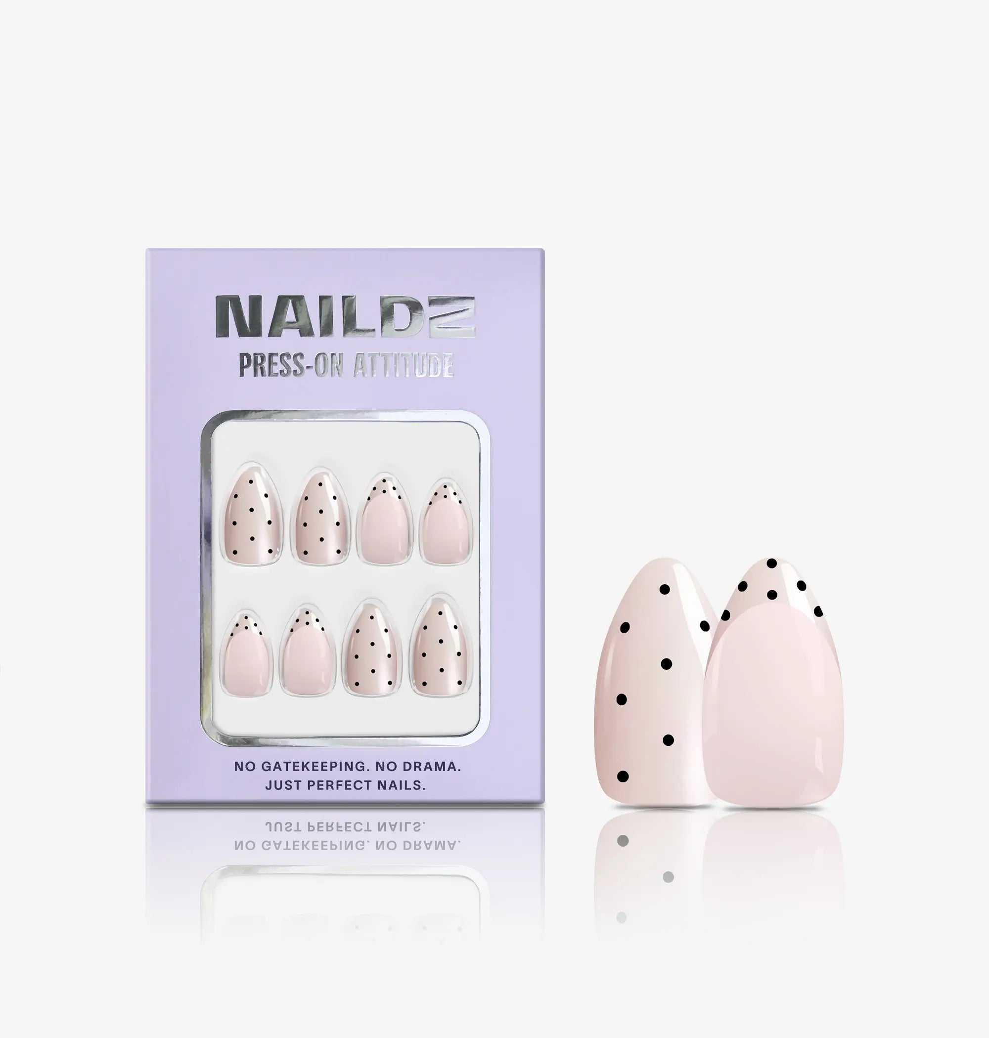 French Pointed NAILDZ Softgel Press On Nails (inkl. Klebesticker & Nagelkleber)