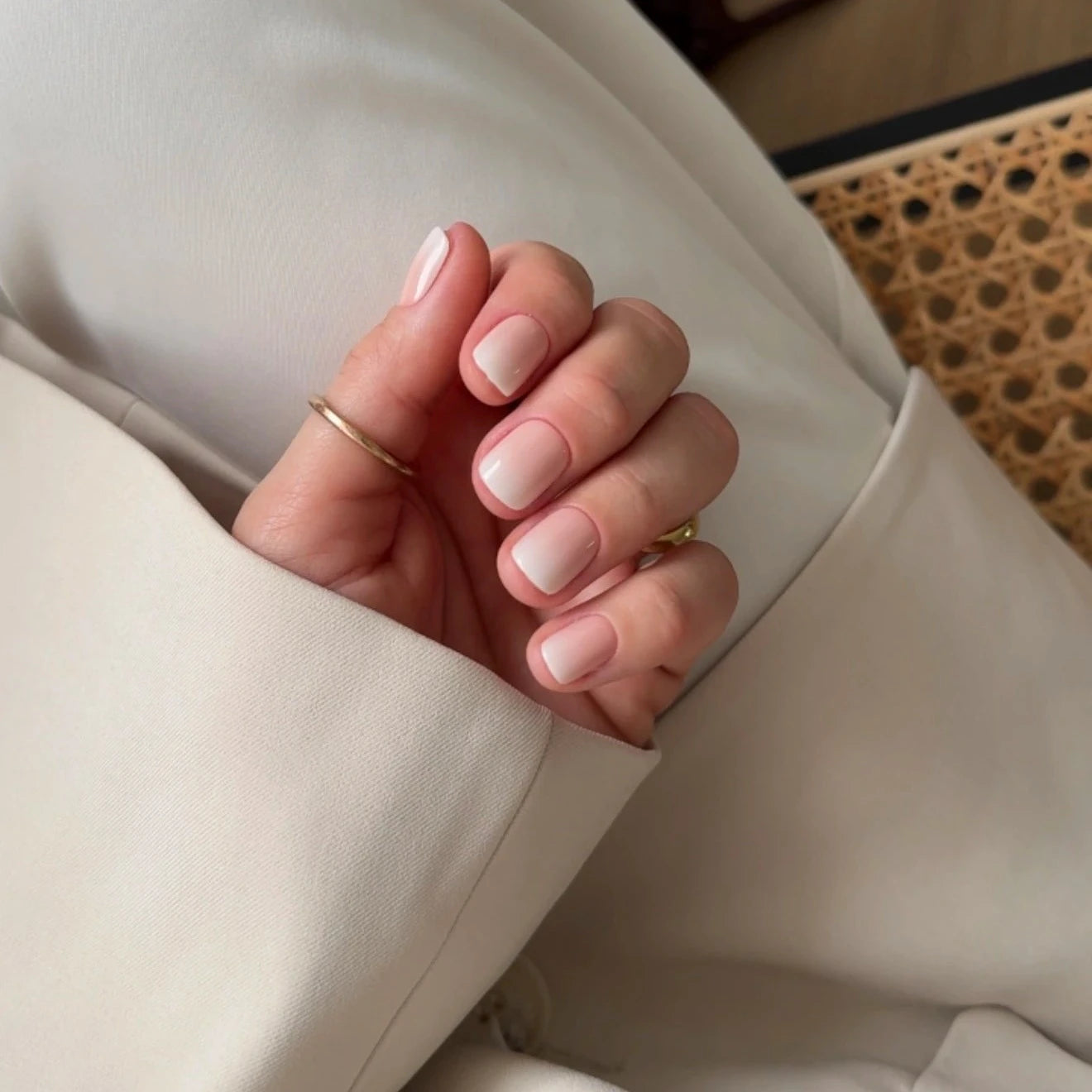 Milkshake short XXS Square Softgel Press on Nails  (inkl. Klebesticker & Nagelkleber)