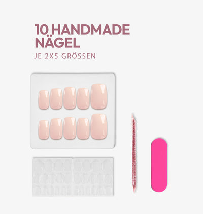 Red promise I Handmade Softgel Press on Nails I Almond L