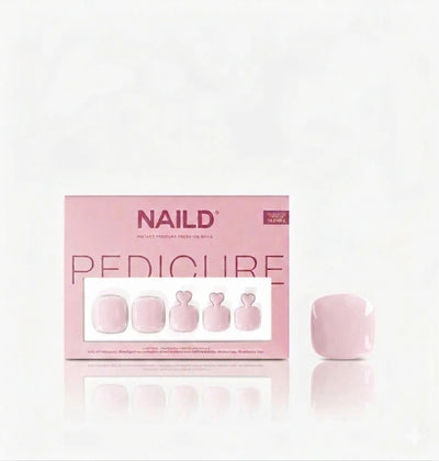Pink Toe Softgel Press On Nails (32 Nägel inkl. Klebesticker & Nagelkleber)