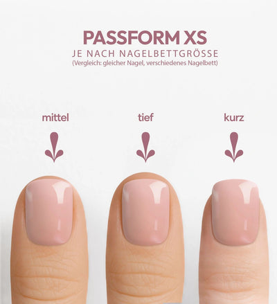 Coral pop short xs square Softgel Press On Nails (inkl. Klebesticker & Nagelkleber)