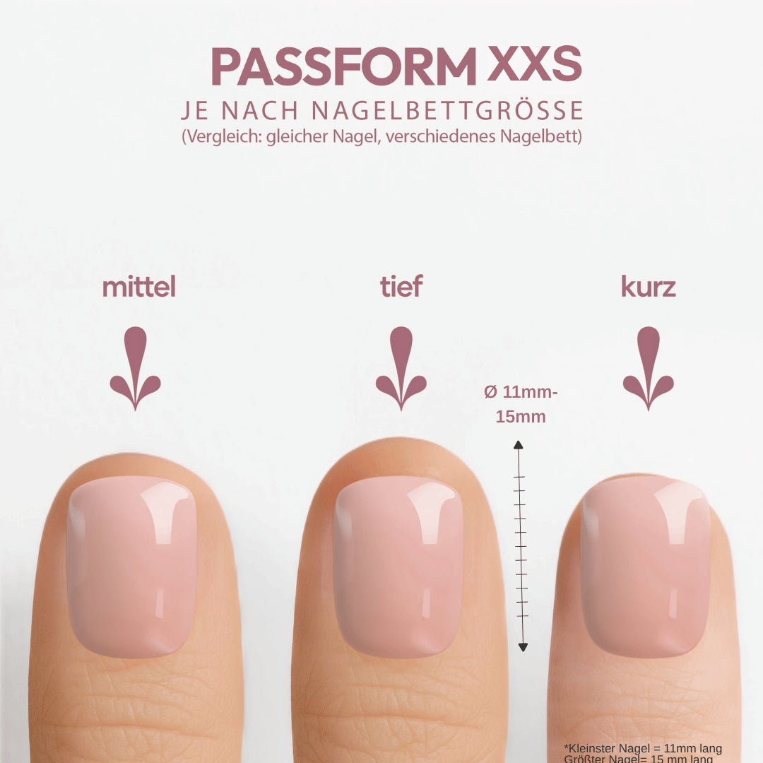 Mystic Short XXS Square Softgel Press On Nails (inkl. Klebesticker & Nagelkleber)