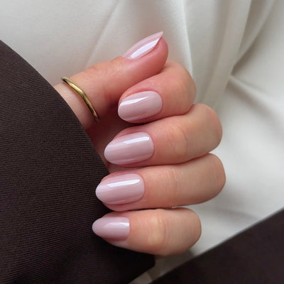 Pearly Round Softgel Press On Nails (inkl. Klebesticker & Nagelkleber)