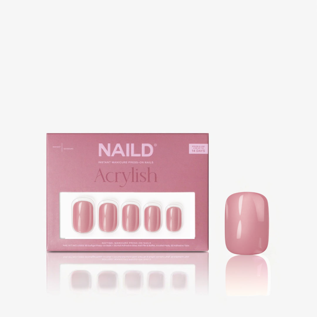 Eos XS Square Softgel Press On Nails (inkl. Klebesticker & Nagelkleber)