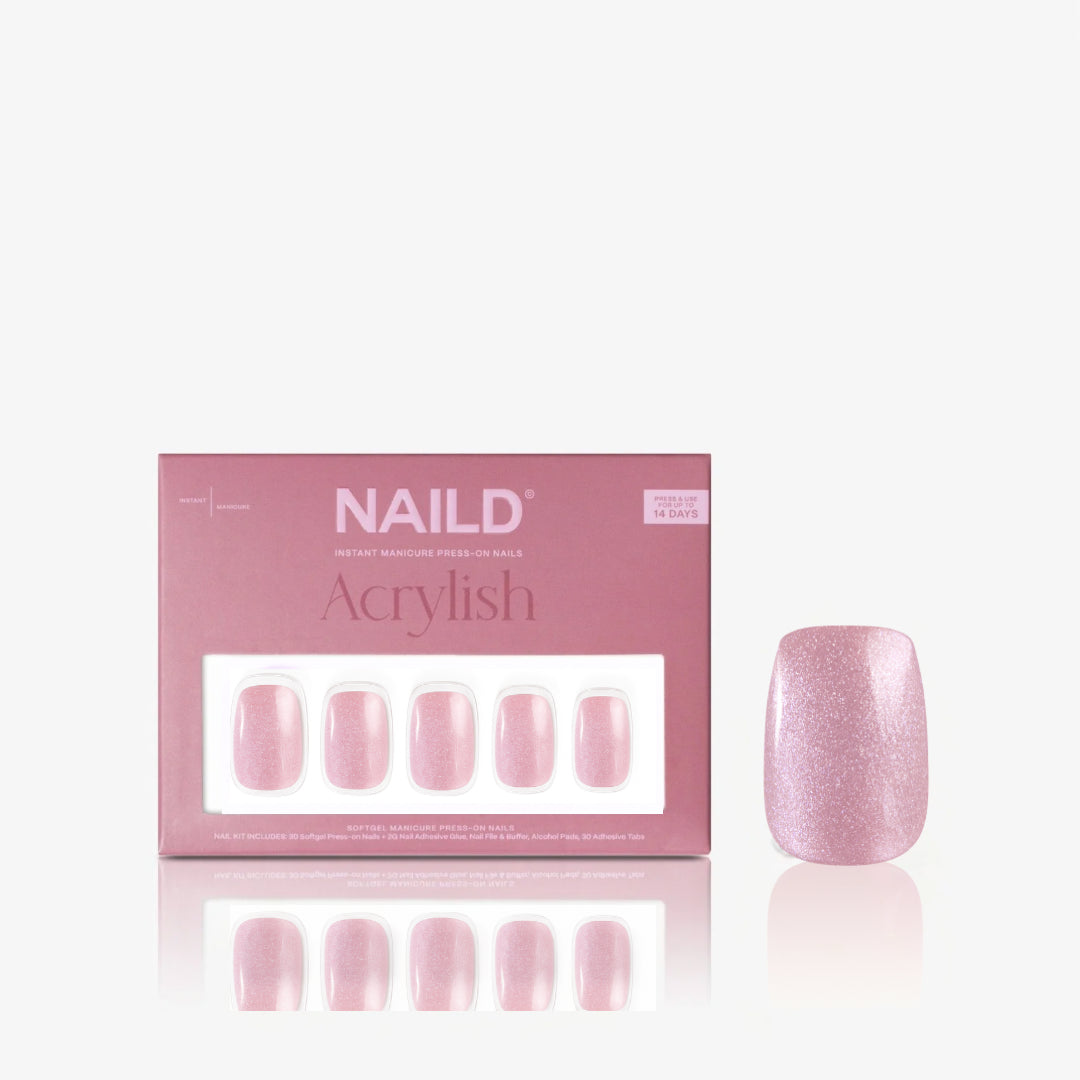 Glam Me Short Square Softgel Press On Nails (inkl. Klebesticker & Nagelkleber)