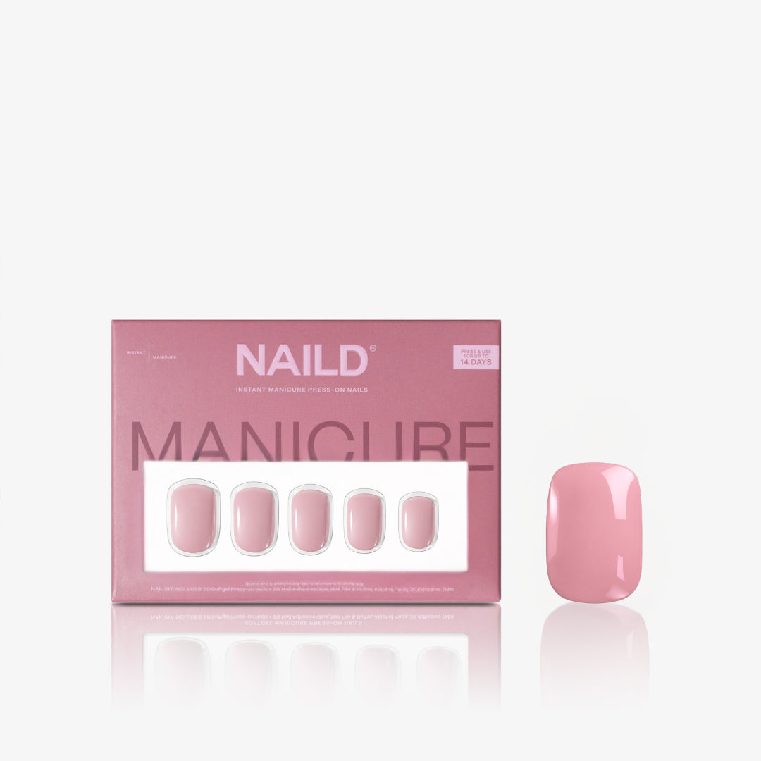Rose Petal XXS Square Softgel Press On Nails (inkl. Klebesticker & Nagelkleber)