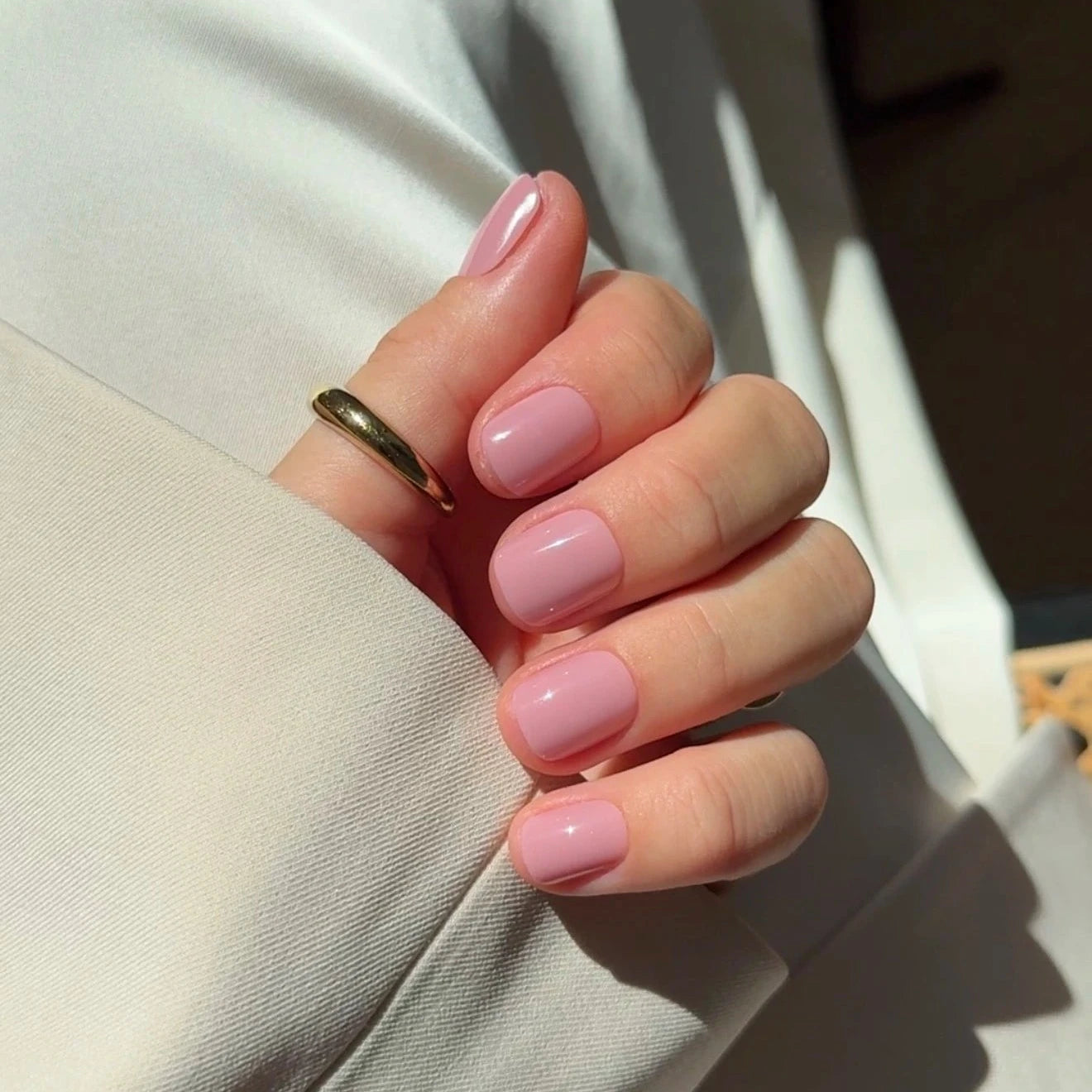 Rose Petal XXS Square Softgel Press On Nails (inkl. Klebesticker & Nagelkleber)
