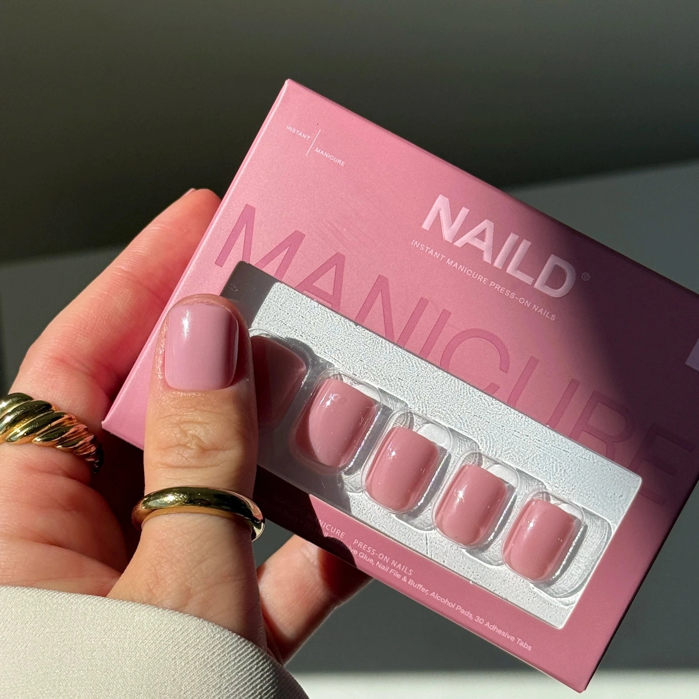 Rose Petal XXS Square Softgel Press On Nails (inkl. Klebesticker & Nagelkleber)