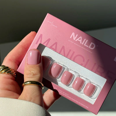 Rose Petal XXS Square Softgel Press On Nails (inkl. Klebesticker & Nagelkleber)