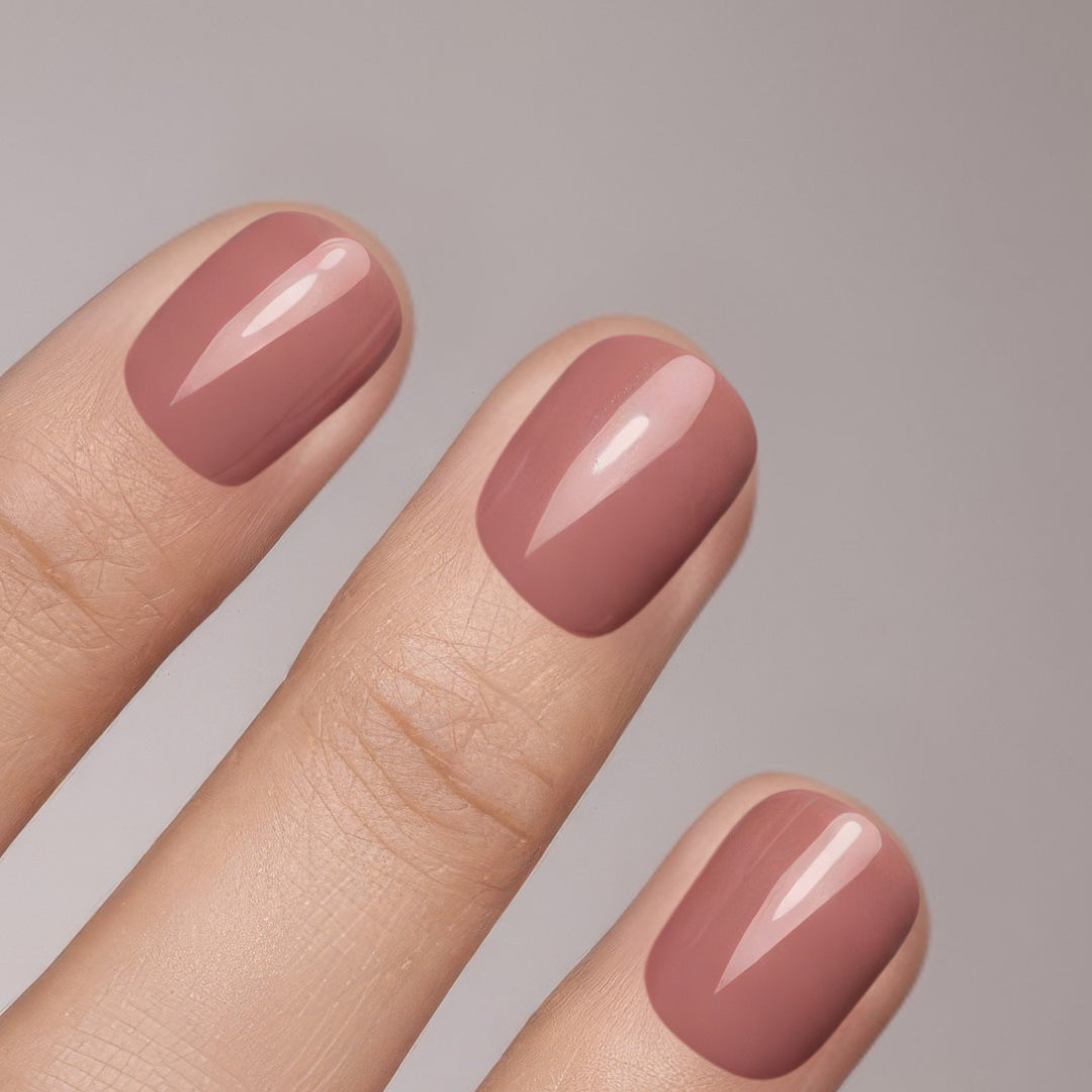 Amber Nude Short XXS Square Softgel Press On Nails (inkl. Klebesticker & Nagelkleber)