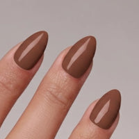 Cocoa Nude Almond Softgel Press On Nails (inkl. Klebesticker & Nagelkleber)