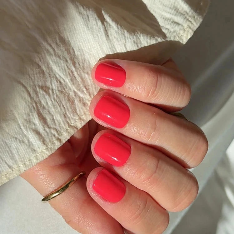 Flamingo Short XXS Square Softgel Press on Nails (32 Nägel inkl. Klebesticker & Nagelkleber)