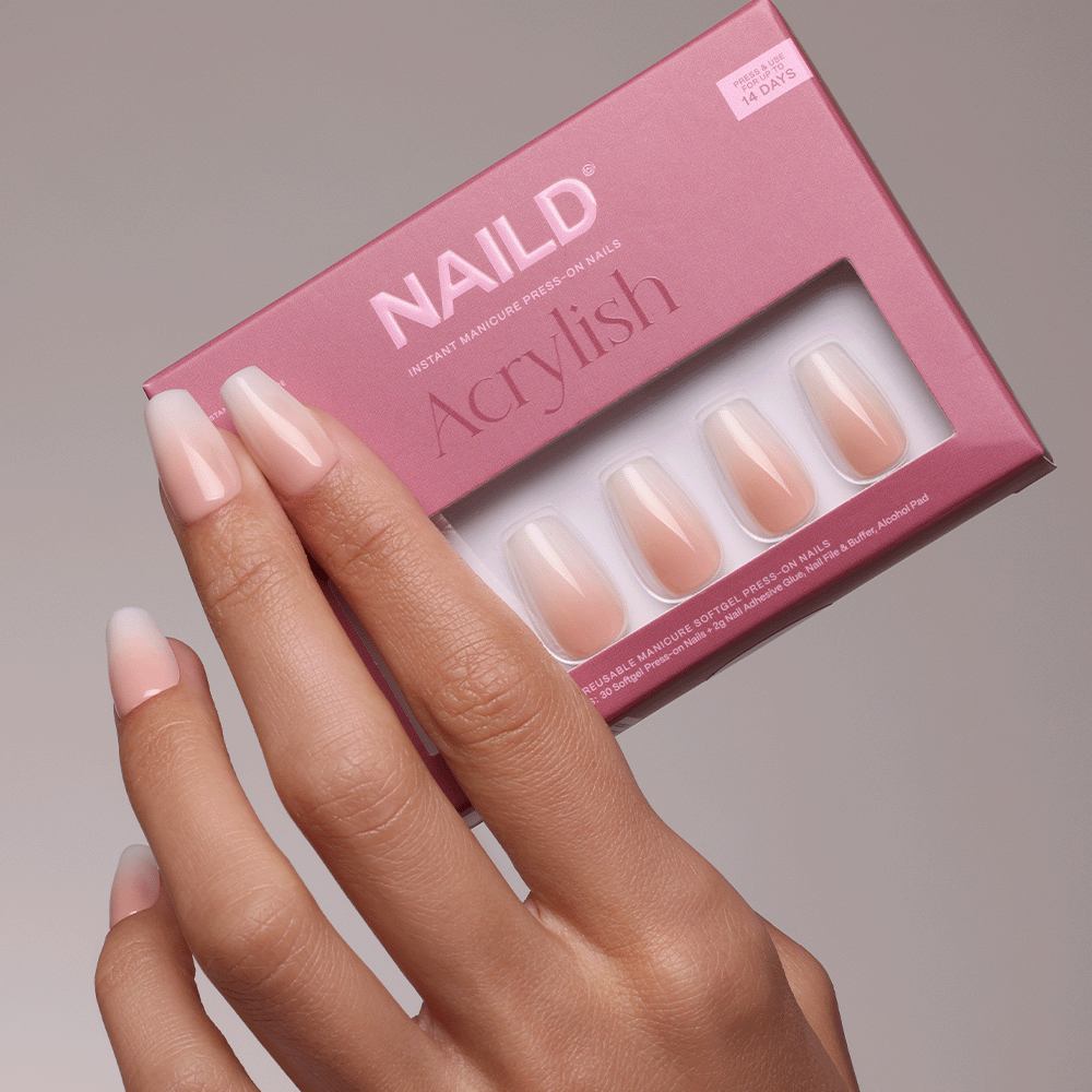 MILKSHAKE COFFIN Softgel Press-On Nails (Acrylic)